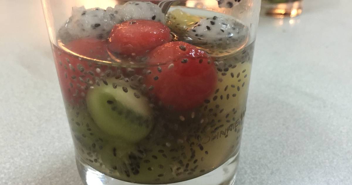 Sinh tố 4 màu với hạt chia