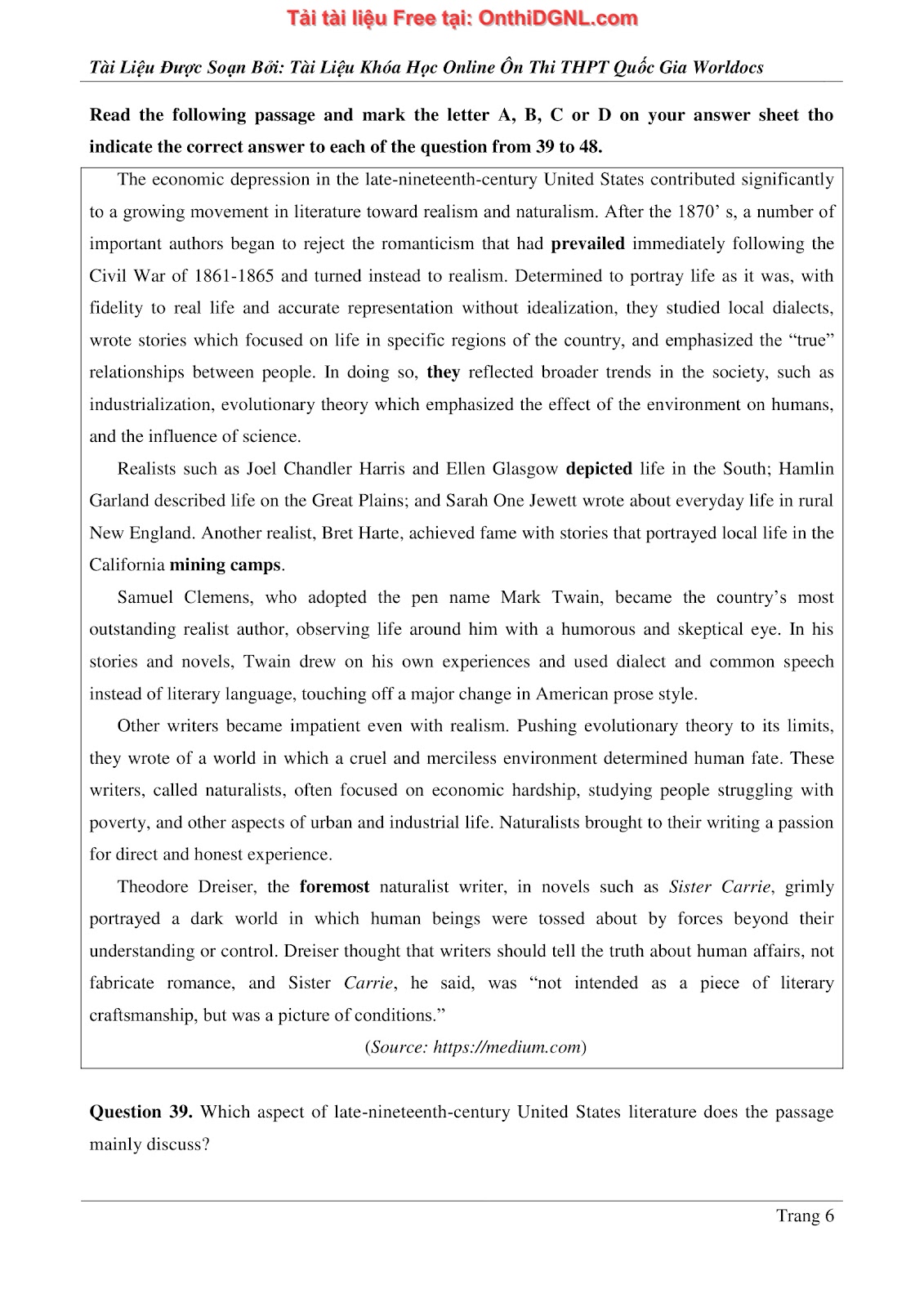 660 bài tập môn Tiếng Anh - Ôn thi ĐGNL ĐHBK Hà Nội