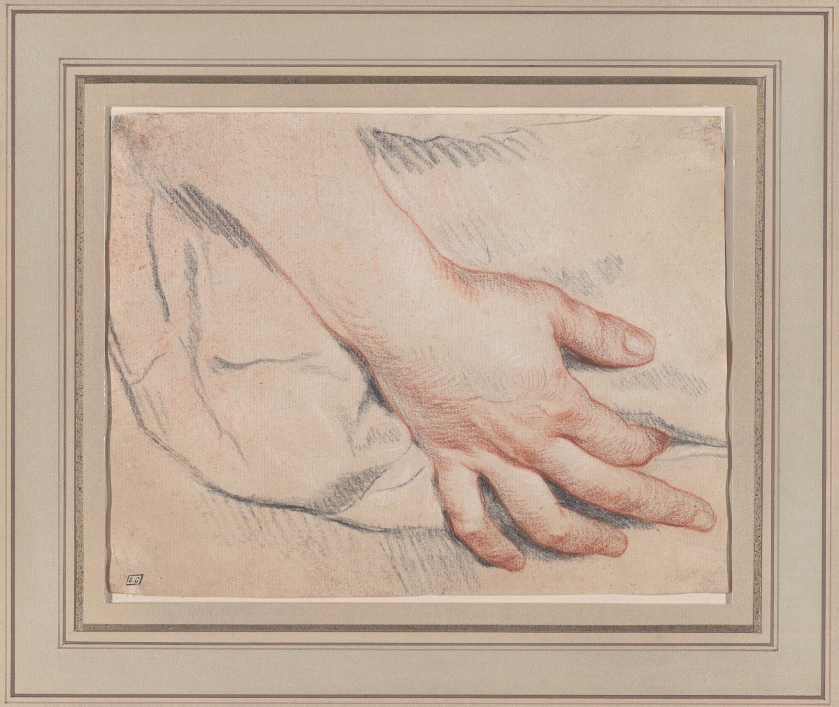 Study of a Hand ca 176080