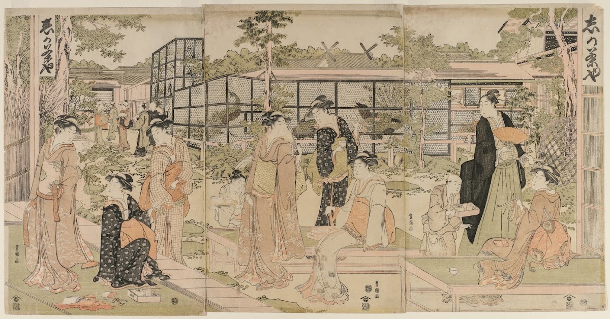 Visitors to the Shika Tea House early 1790s
