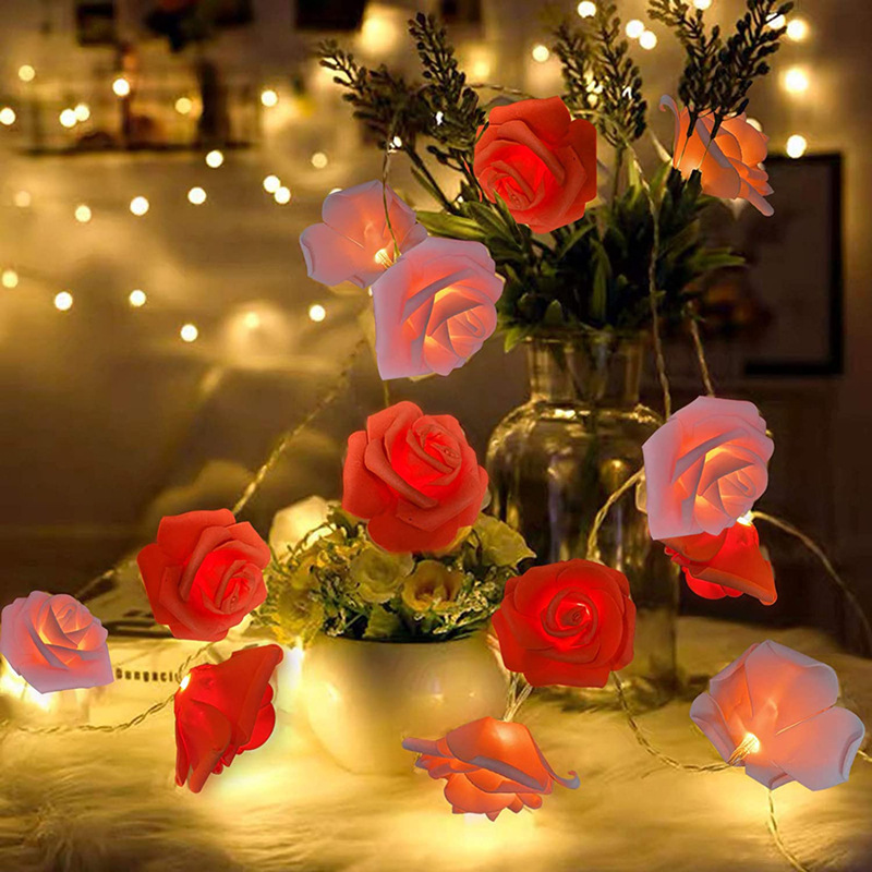 LED Rose String Lights for Romantic Decoration