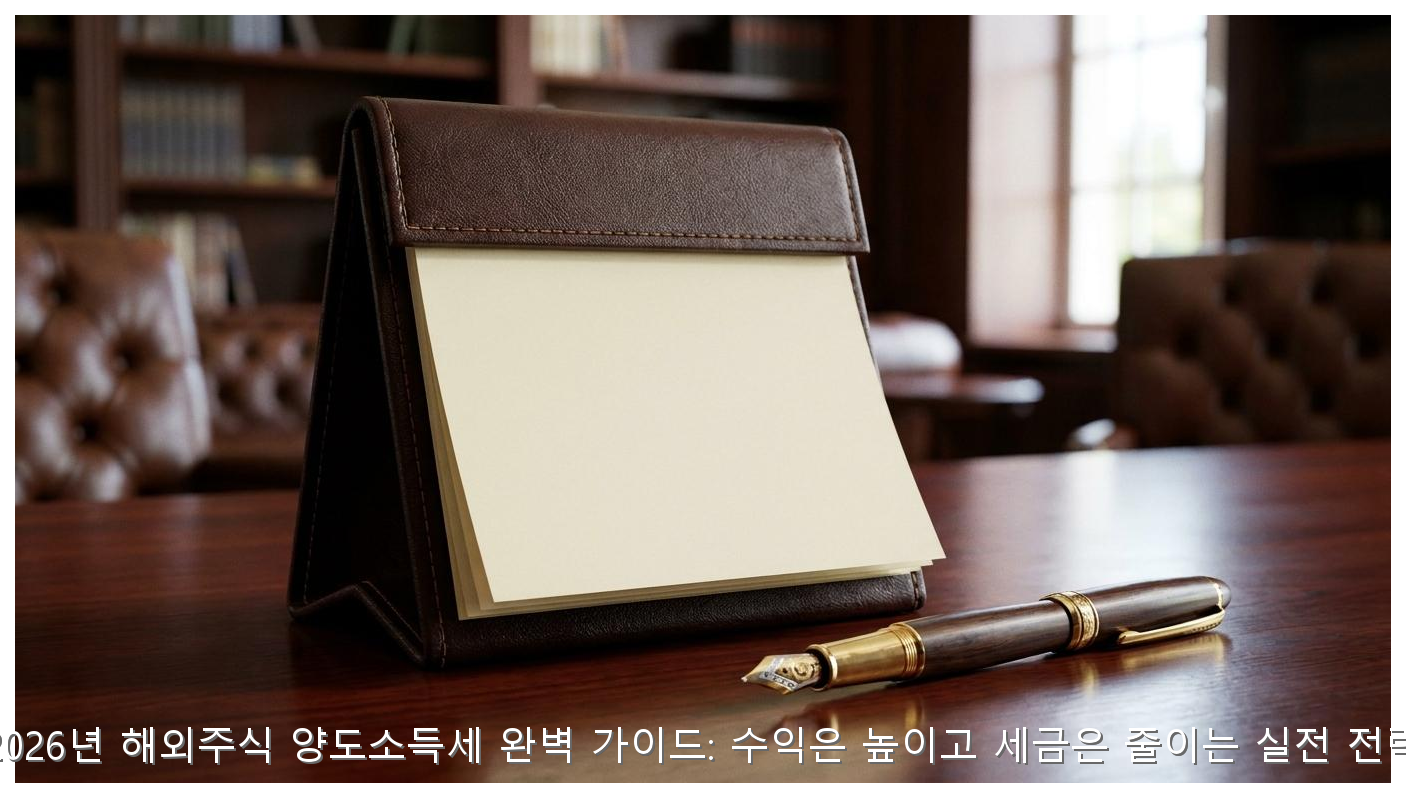 2026 해외주식 세금 0원 만드는 실전 절세법 핵심 안내 및 분석 인포그래픽 (6)