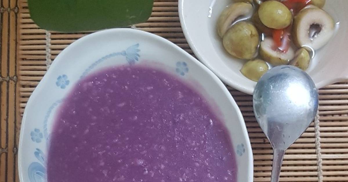 Cháo khoai lang tím yến mạch