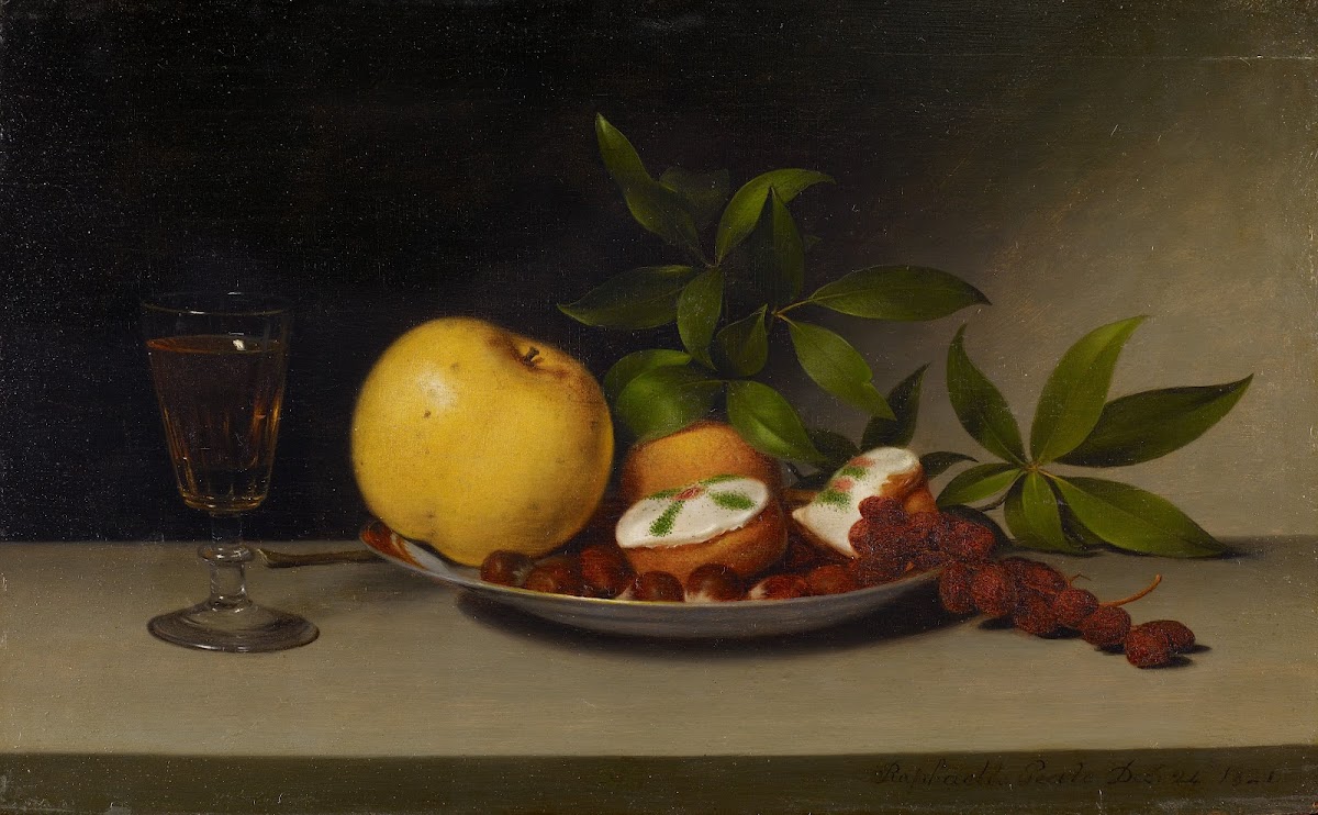 Still Life with Fruit Cakes and Wine 1821
