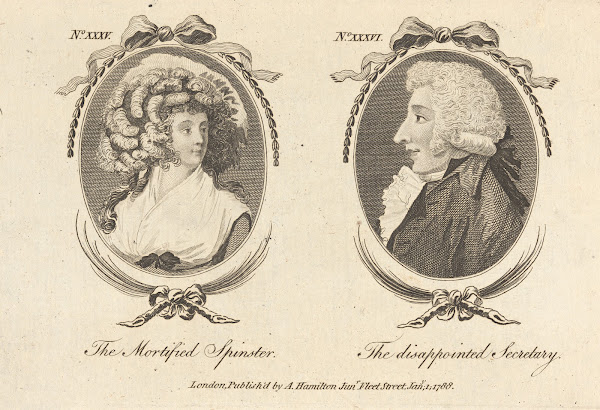 The mortified spinster The disappointed secretary 1788
