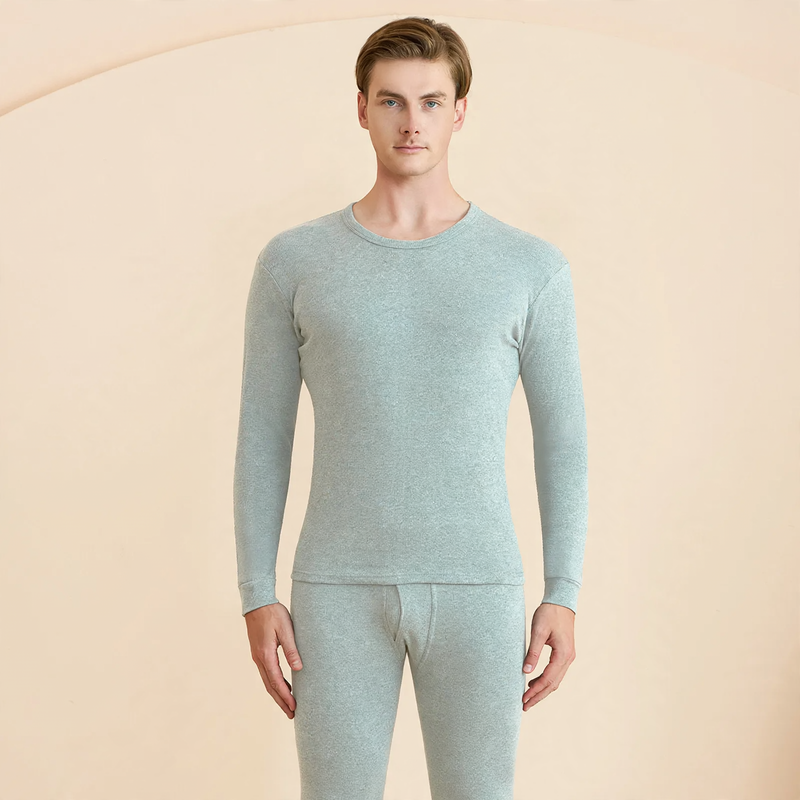 Cotton Thermal Underwear Set for Men and Women