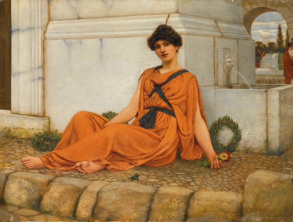 ReposeThe Flower Girl 1899