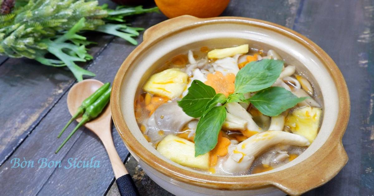 Nấm Bào Ngư Hấp Thái (Món Chay)