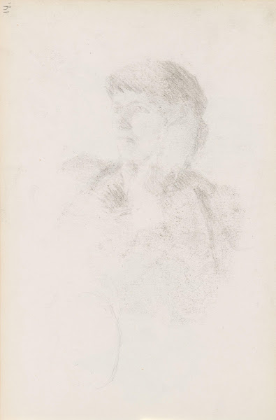 Riss av kvinneportrett 1892