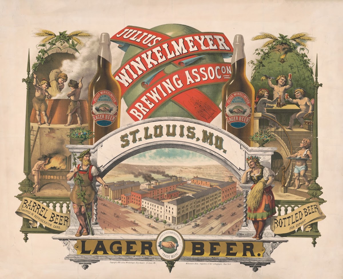 Julius Winkelmeyer Brewing Assocon St Louis MO lager beer 1880