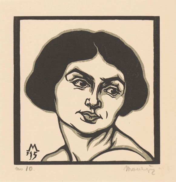 Hoofd van een vrouw 1915