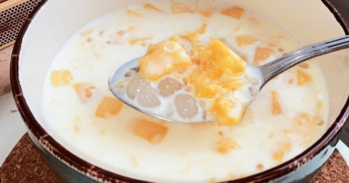 Chè xoài sữa dừa siêu đơn giản