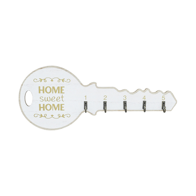 Wooden key holder for the wall