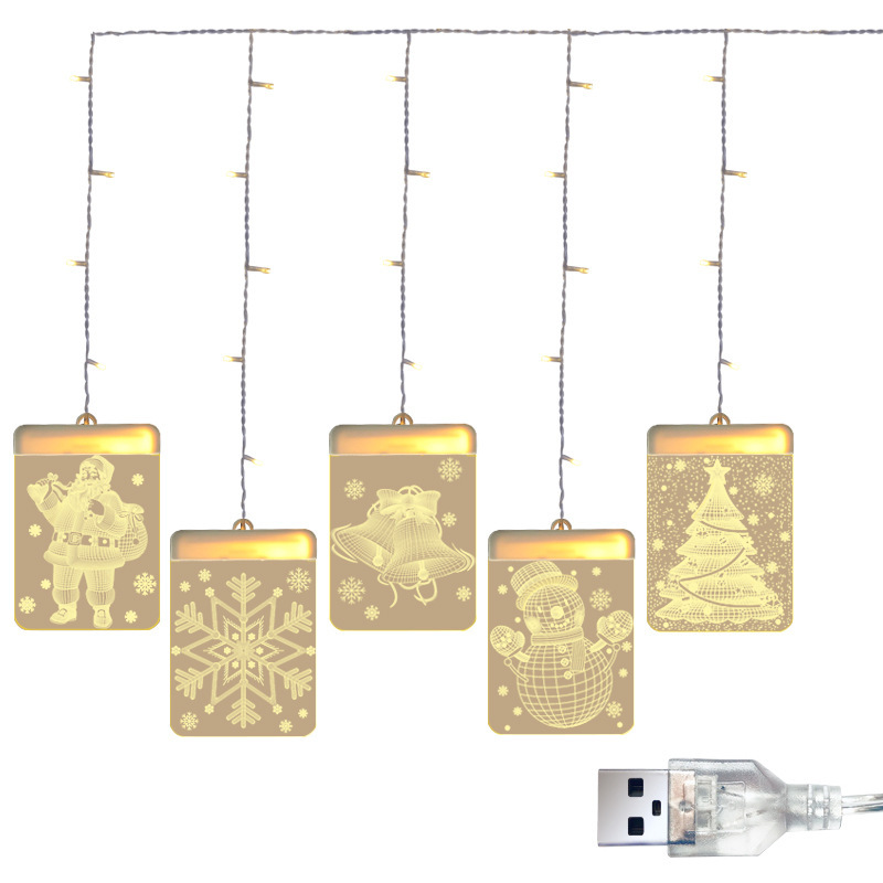 LED-Sternenlichterkette mit USB-Anschluss