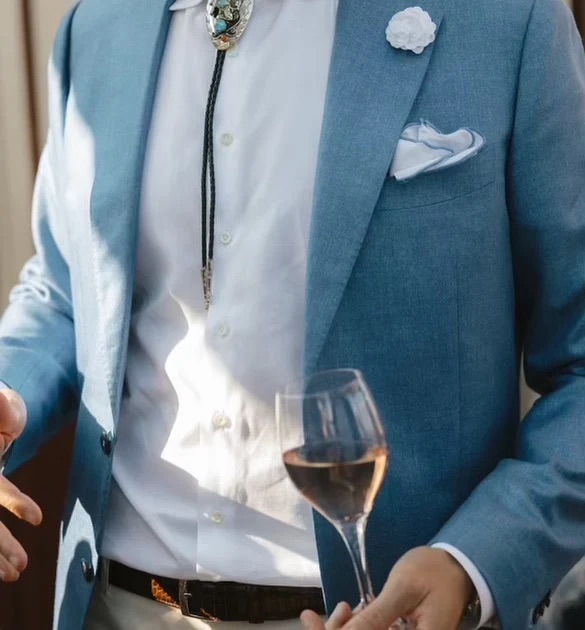 Miami attorney in a custom-tailored suit by Bespoke By CB standing in a professional setting