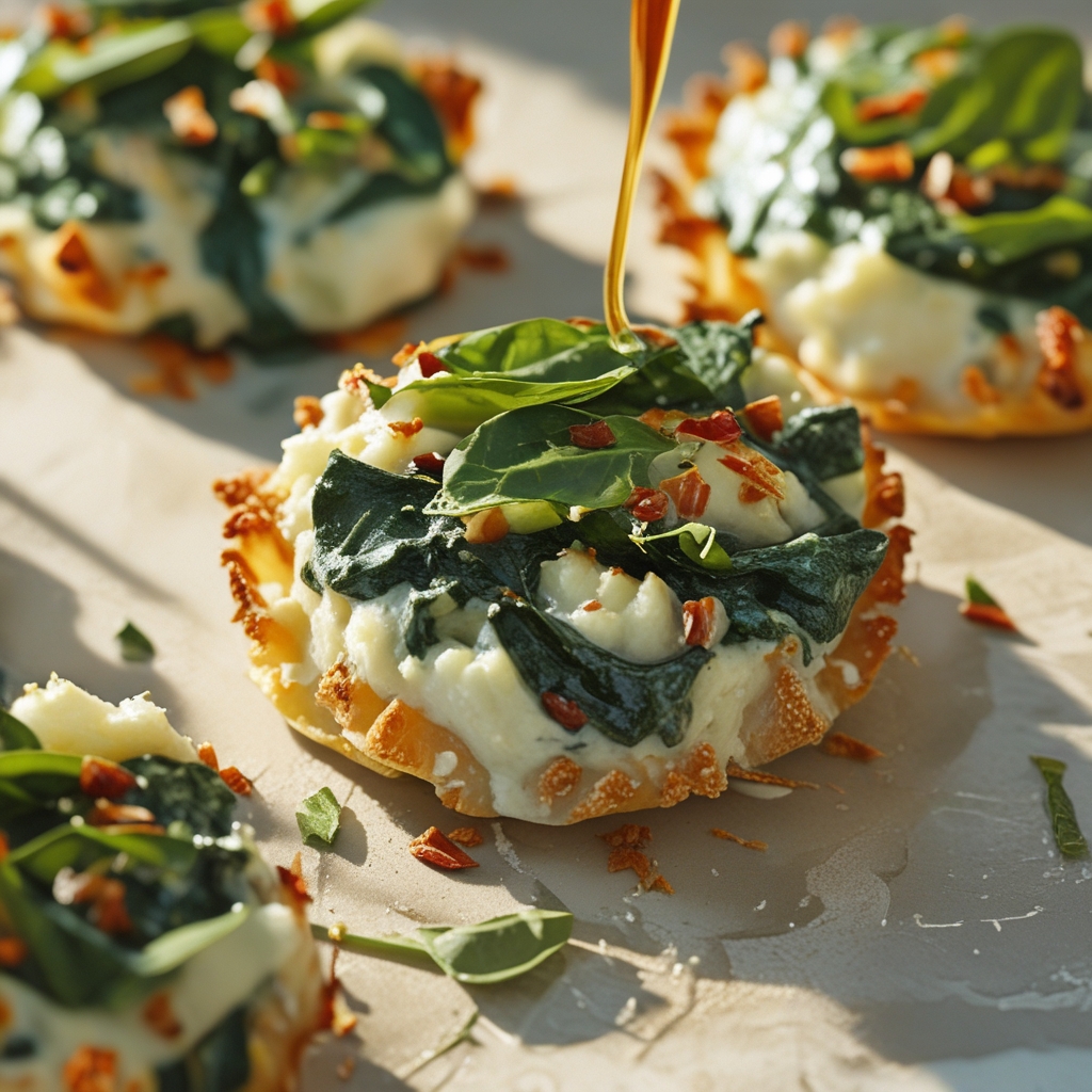 20-Minute Spinach Ricotta Bites Recipe – Irresistibly Easy Appetizer for Quick Entertaining finished