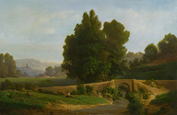 Man Resting In A Landscape