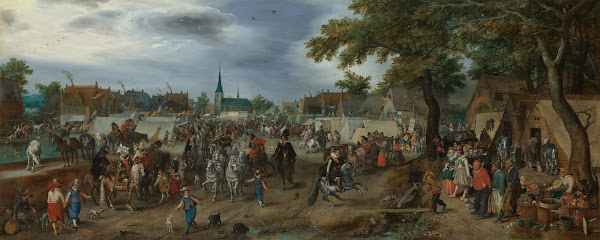 Princes Maurice and Frederick Henry at the Valkenburg Horse Fair 1618