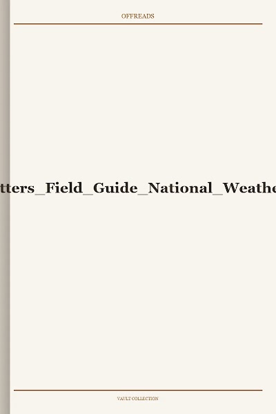 Basic Weather Spotters Field Guide National Weather Service 2007