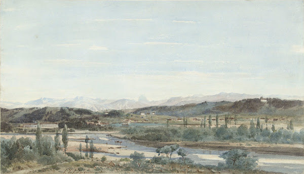 Landscape with a River Valley in the South of France 1861