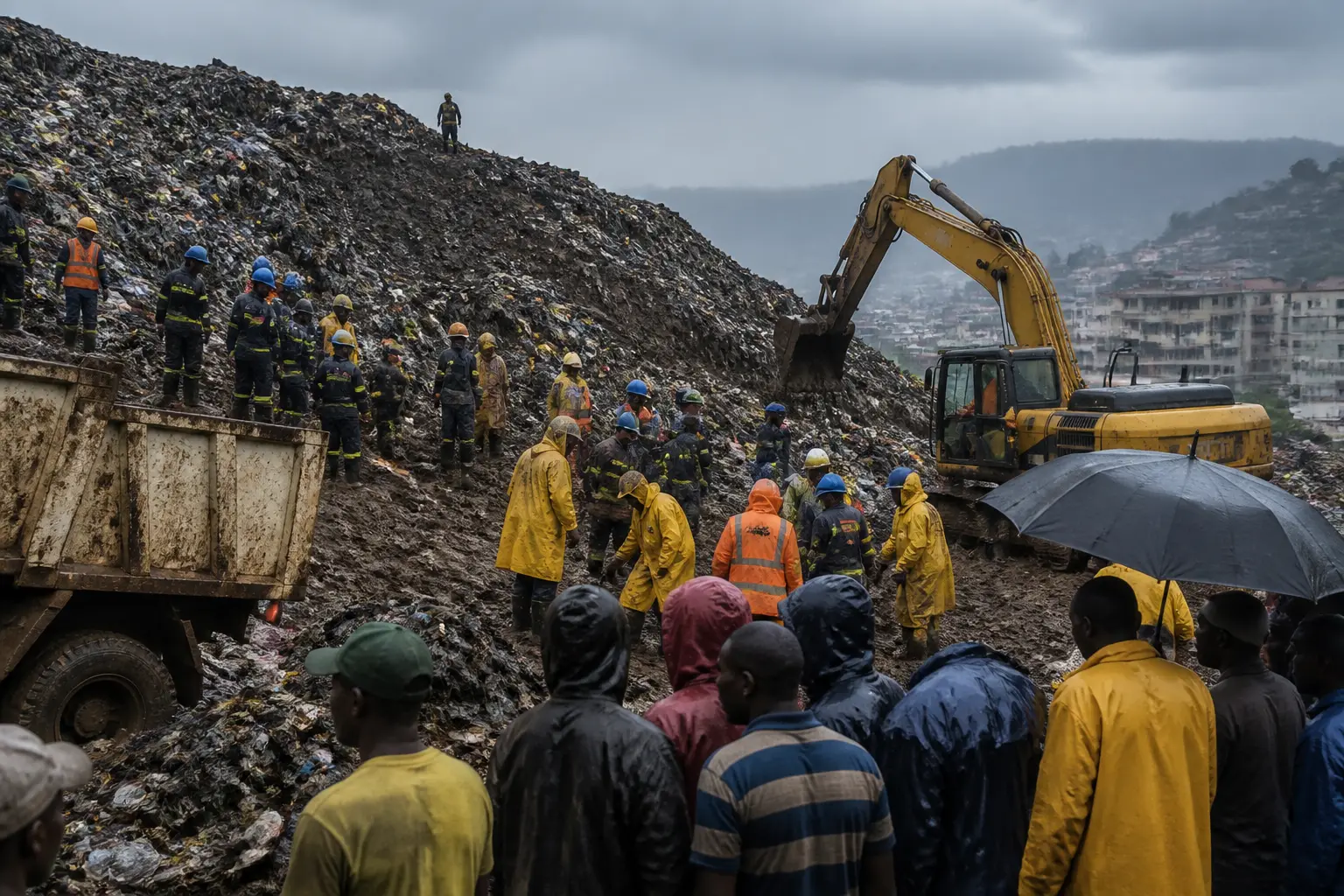 Editorial image for Landslide at waste mound in Guinea capital kills 30, government says