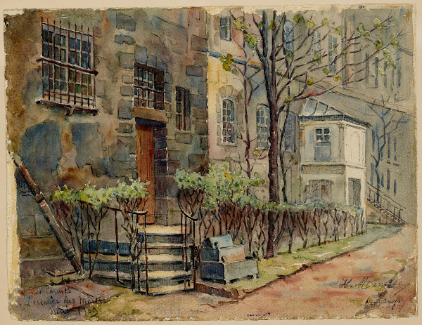 Couvent des Carmes escalier des Martyrs rue de Vaugirard 1909