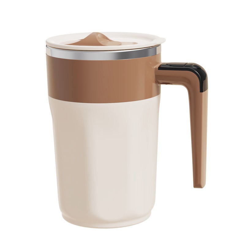 Self-stirring stainless steel cup, 400 ml