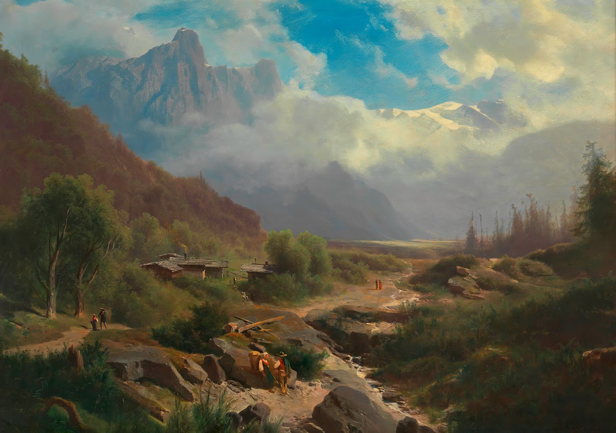 Hochgebirgslandschaft Ca 18501877