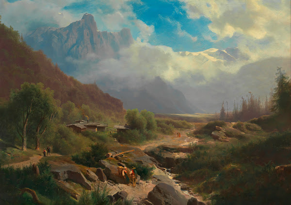 Hochgebirgslandschaft Ca 18501877
