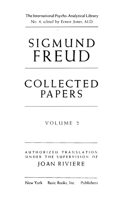 Freud, Sigmund-Collected Papers, Vol. 2-Basic Books, 1959