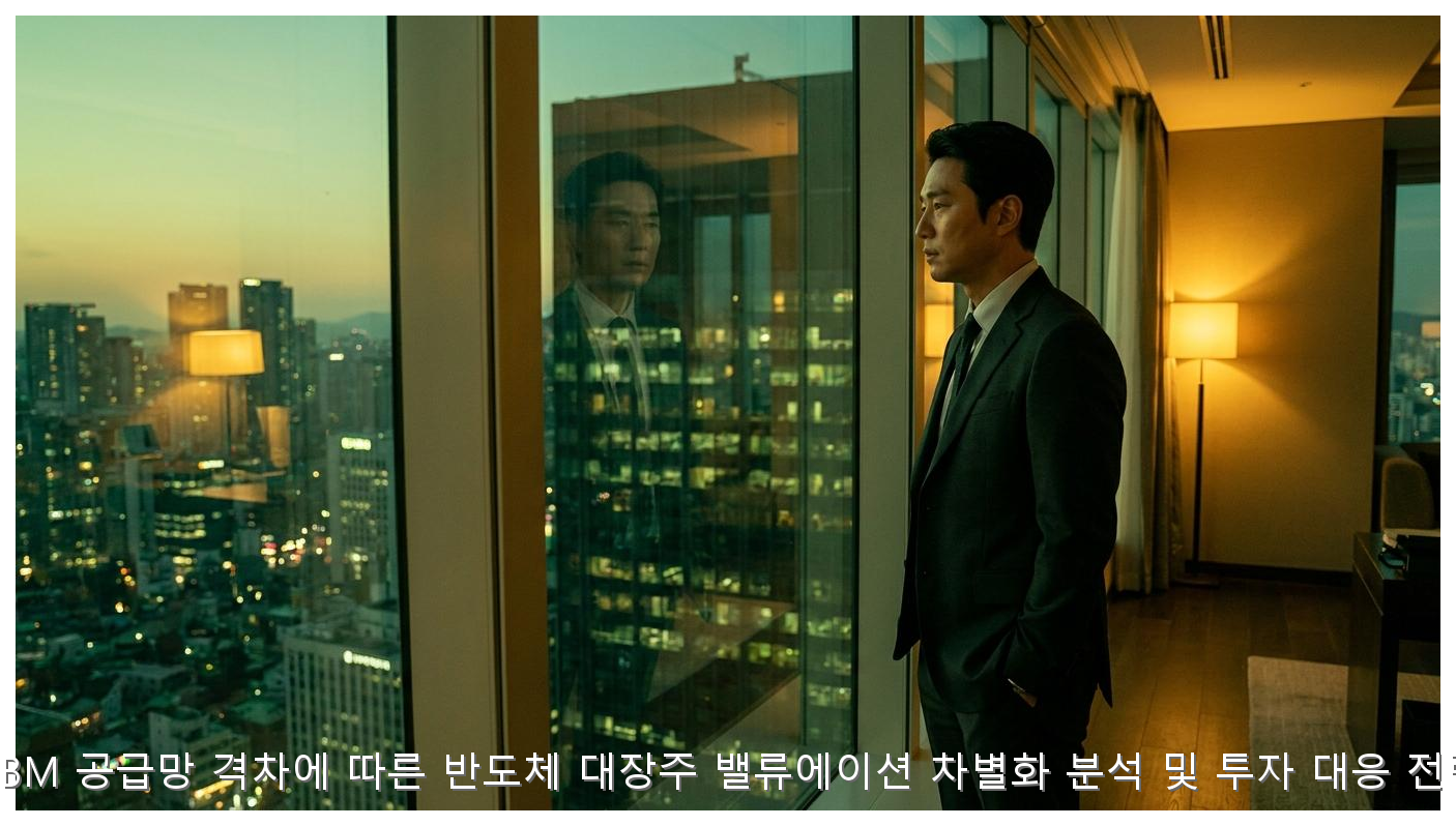 HBM 공급망 격차와 반도체 대장주 밸류에이션 전략 핵심 안내 및 분석 인포그래픽 (6)