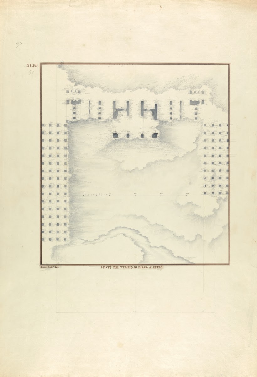 Plan of the Temple of Artemis at Ephesus ca 1750