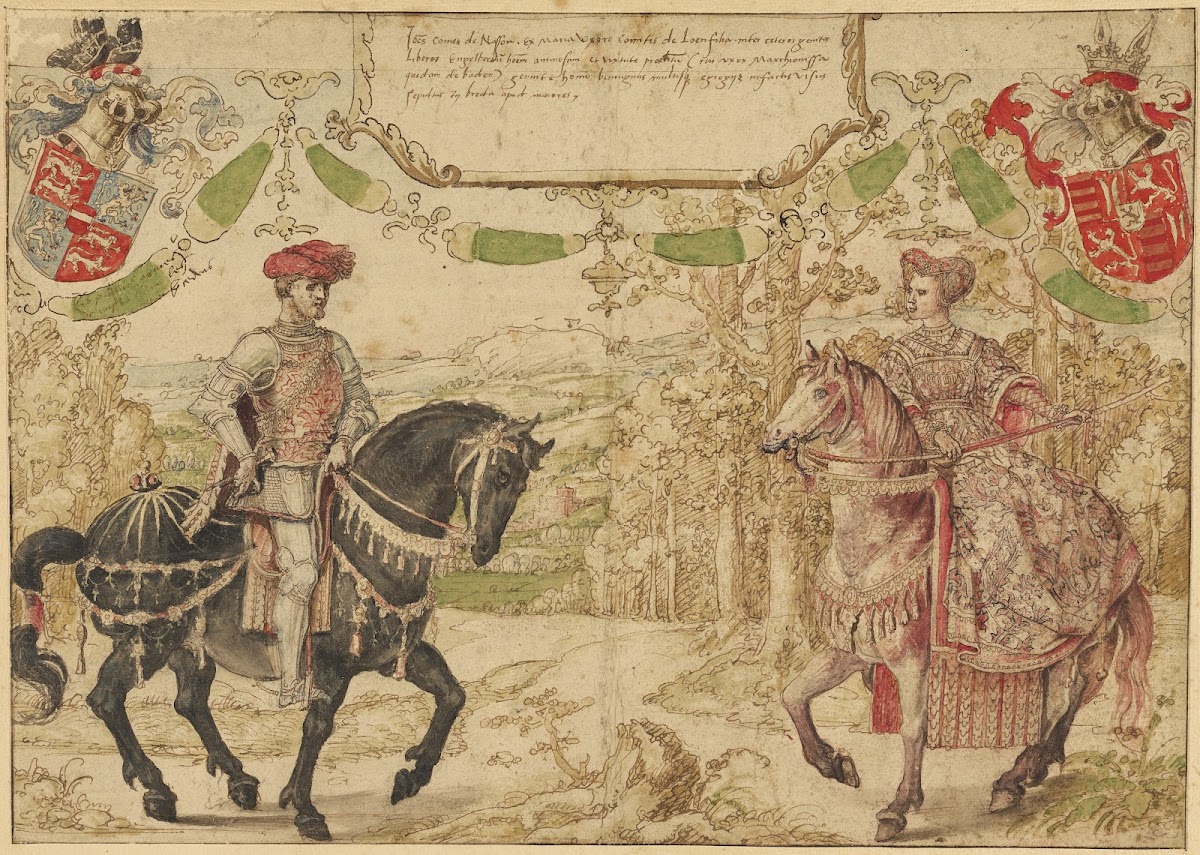 Johan IV van Nassau and His Wife Maria van Loon Heinsberg 15281530