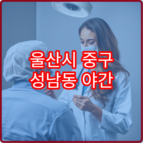 울산시 중구 성남동 야간 이비인후과 진료 가능한 병원 귀 통증 진료 안내