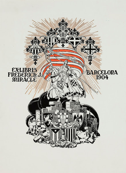 Bookplate of Friedrich J Miracle 1904