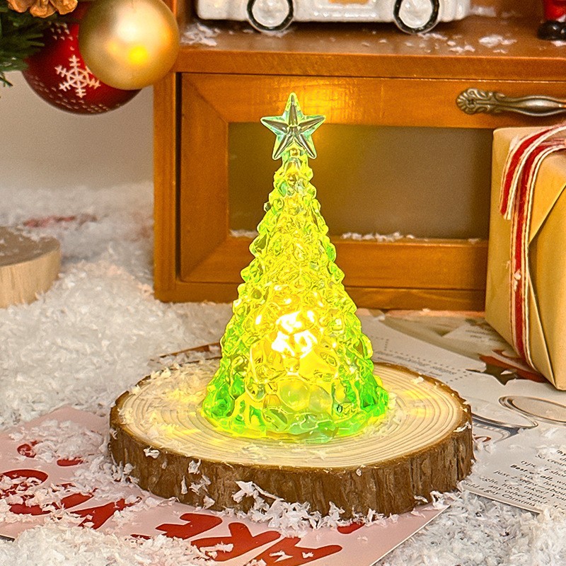 Dekorative Weihnachtsbaum-Nachtleuchte mit Stern-Design