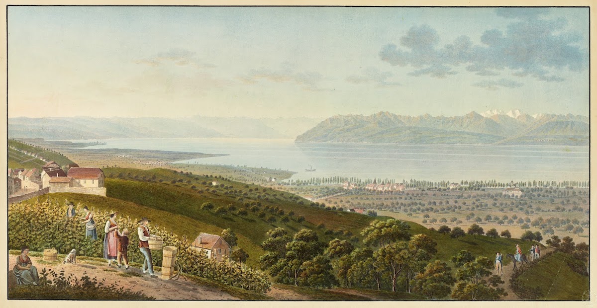 Vue genérale du Lac de Geneve