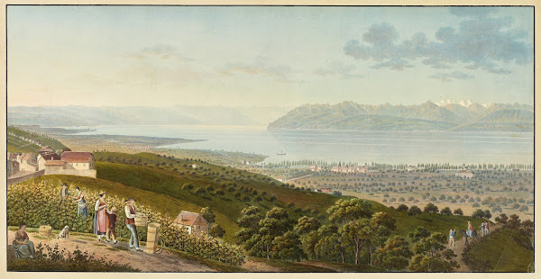 Vue genérale du Lac de Geneve