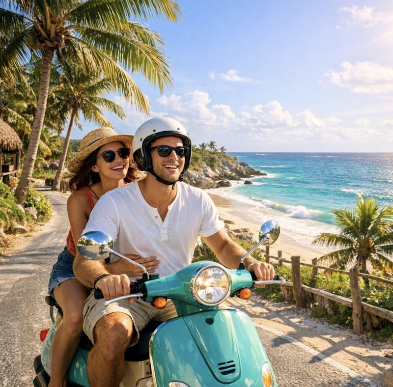 Scooter rental in Tulum