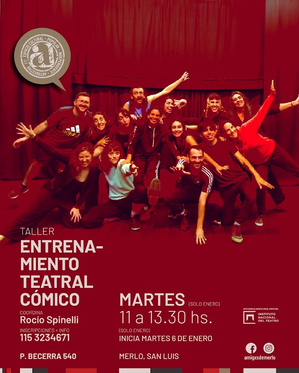 Taller de Verano de Entrenamiento Teatral Cómico