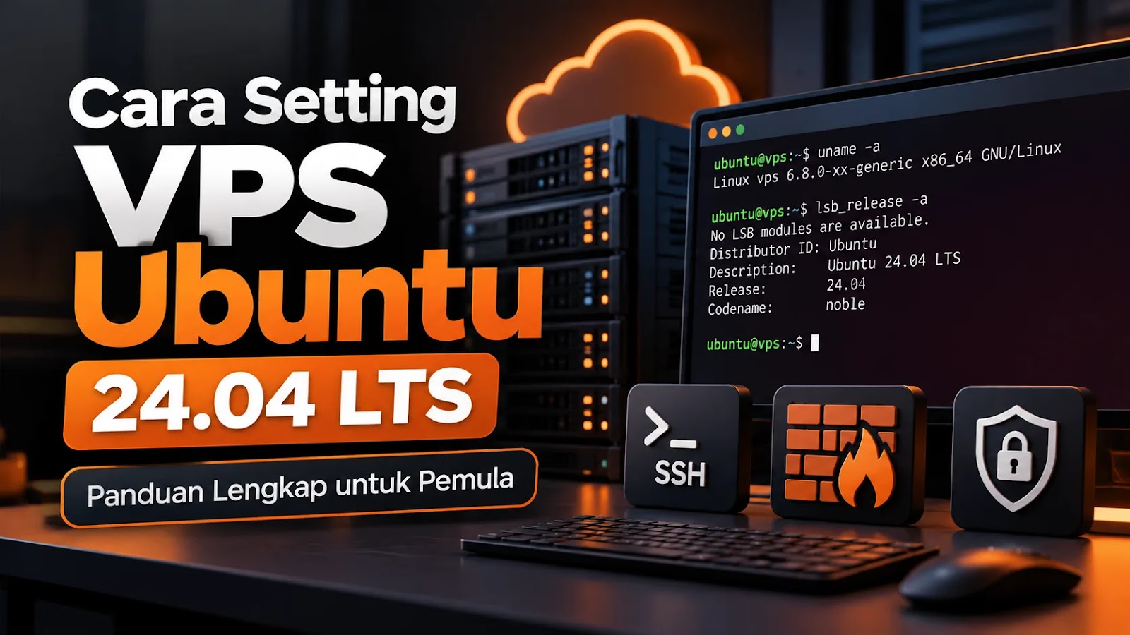 Cara Setup VPS Ubuntu 24.04 LTS: SSH, Firewall dan Keamanan untuk Pemula