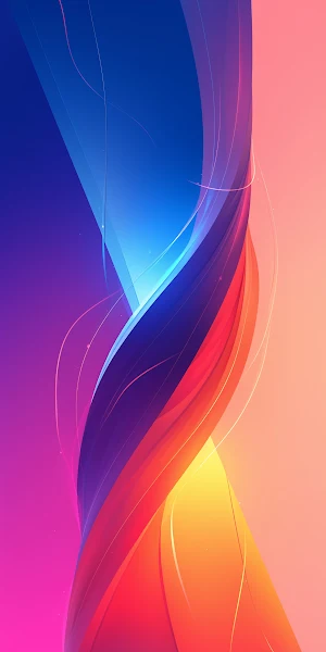 Abstract Art, Gradient Colors, Modern Design, Mobile Screen 2K iPhone Wallpaper Background