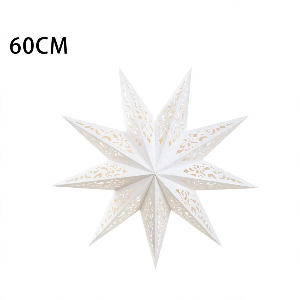 Decorative paper star for hanging