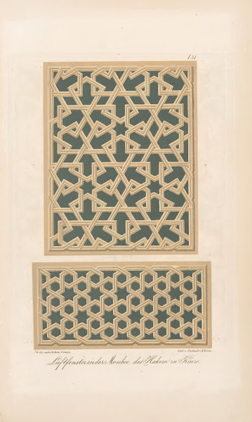Laftfenster in der Moschee des Hakim zu Kairo 1842