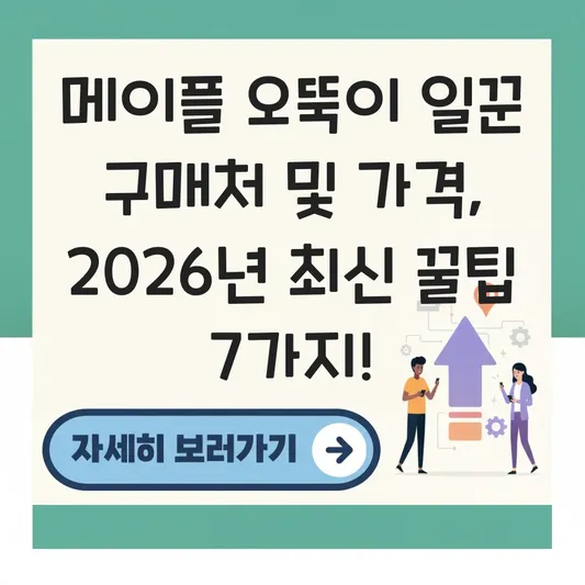메이플 오뚝이 일꾼 구매처 및 가격