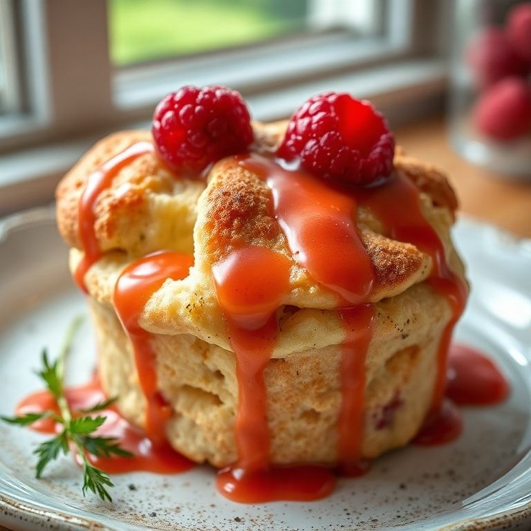 Easy Raspberry Cream Cheese Cruffins Recipe: Quick & Homemade Delight finished