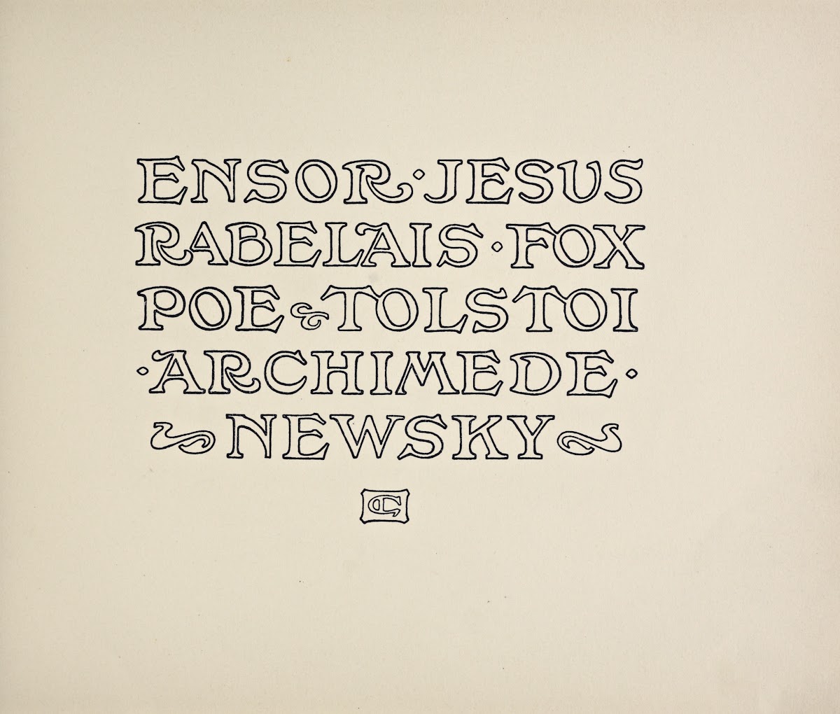 Beispiele kunstlerischer Schrift Pl047 1900