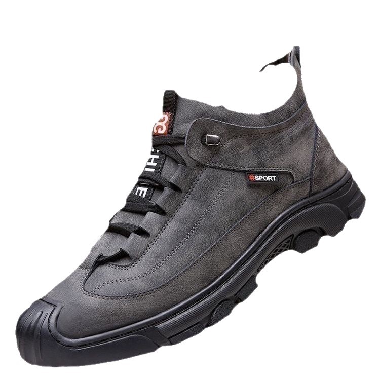 Men's winter boots, insulated, with thick sole