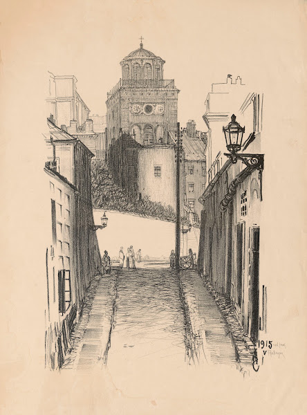 View of a Bernardine tower from Żródłowa Street 1916