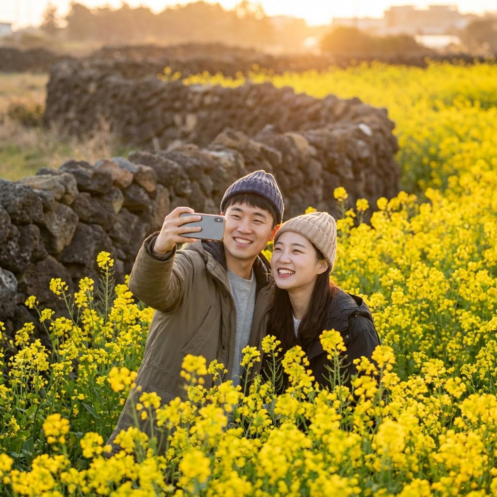 인생샷 100% 보장! 제주 유채꽃 숨겨진 포토존 BEST 3